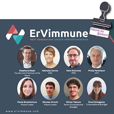 Image Zoom sur ErVimmune, société lauréate du programme Preuve du Concept CLARA pour le projet ERV-BREAST